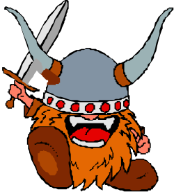 Cartoon Character with Beard and Helmet - Fun and Playful Clipart