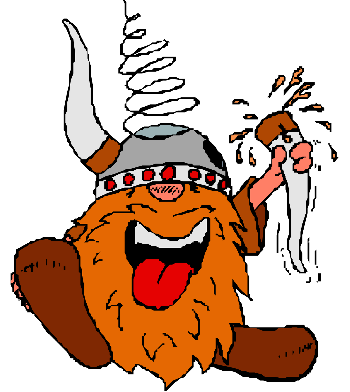 Bearded Cartoon Character with Hat Clipart for Fun Designs