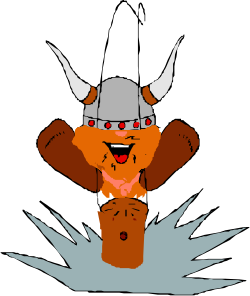 Cartoon Character with Helmet and Sword Clipart for Fun Adventures