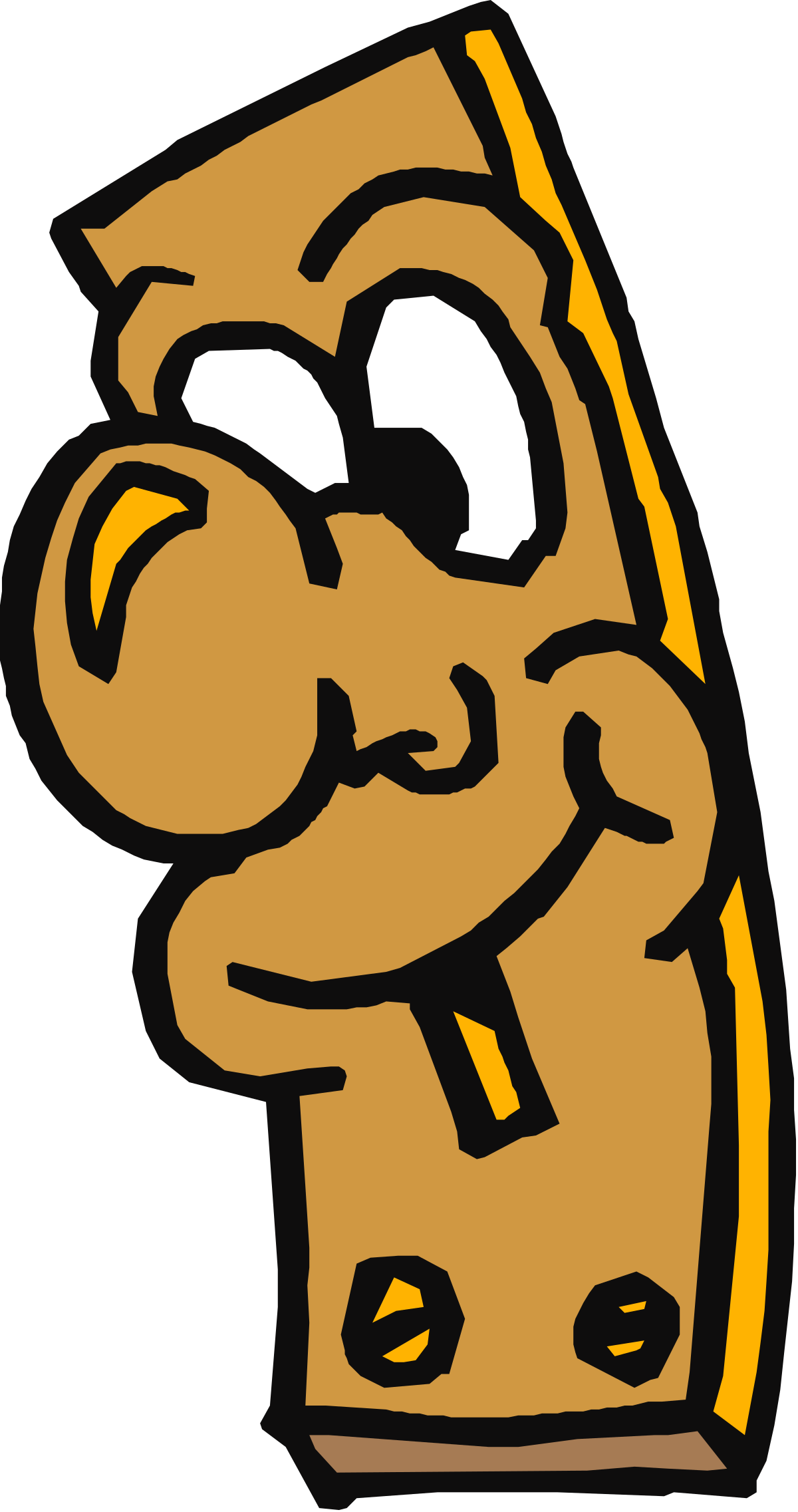 Cartoon Character with Big Nose Clipart - Fun and Whimsical Designs