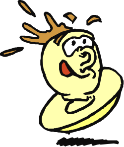 Cartoon Character with Big Smile - Fun and Joyful Clipart