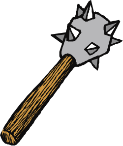 Hammer with Star Icon - Unique Clipart for Creative Projects