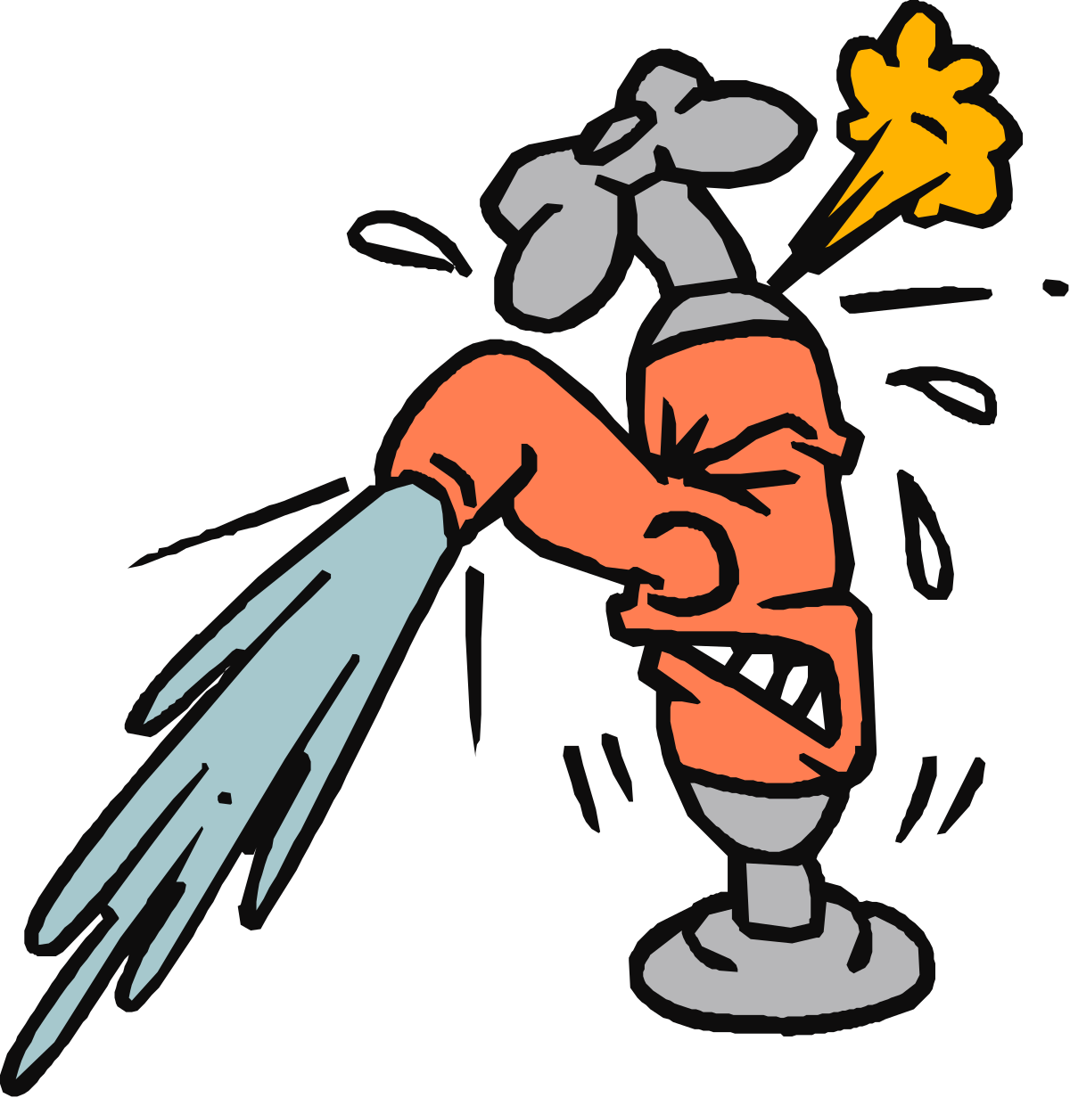 a cartoon character with a knife and a knife clip art png transparent Cartoon Character with Knife Clipart - Fun and Playful Designs