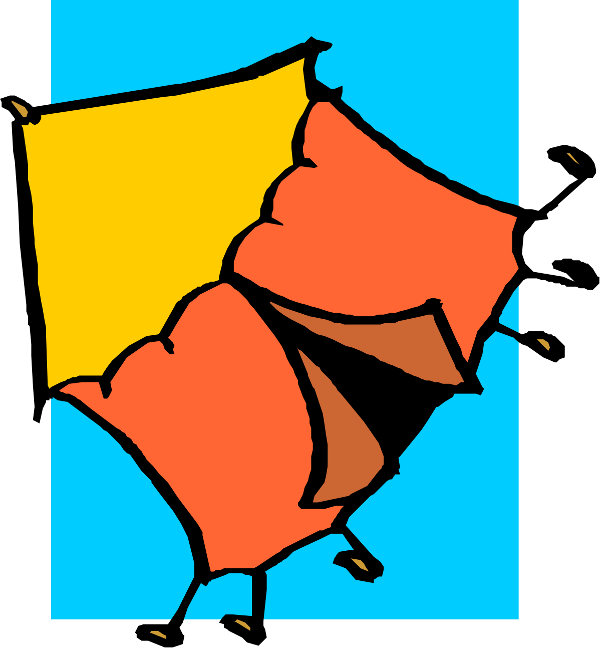 a kite flying in the air with a blue sky clip art png transparent Kite Flying in the Air - Colorful Blue Sky Clipart