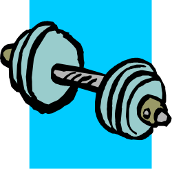 Barbell Clipart: Unique Dumbbell Design for Fitness and Sports