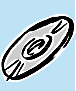 Oval Black and White Object Clipart  Versatile Design Element