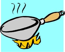 Frying Pan Clipart with Spatula - Perfect for Cooking Themes