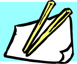 Yellow Pencil and White Paper Clipart for Creative Projects