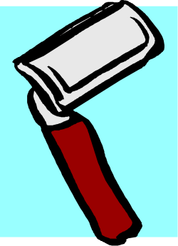 Red and White Toothbrush Clipart for Dental Illustrations