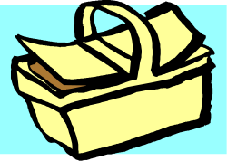Yellow Bag with Brown Handle Clipart - Stylish and Versatile
