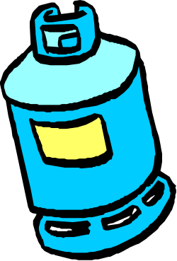 Blue Spray Canister with Yellow Label - Versatile Clipart for Creative Projects
