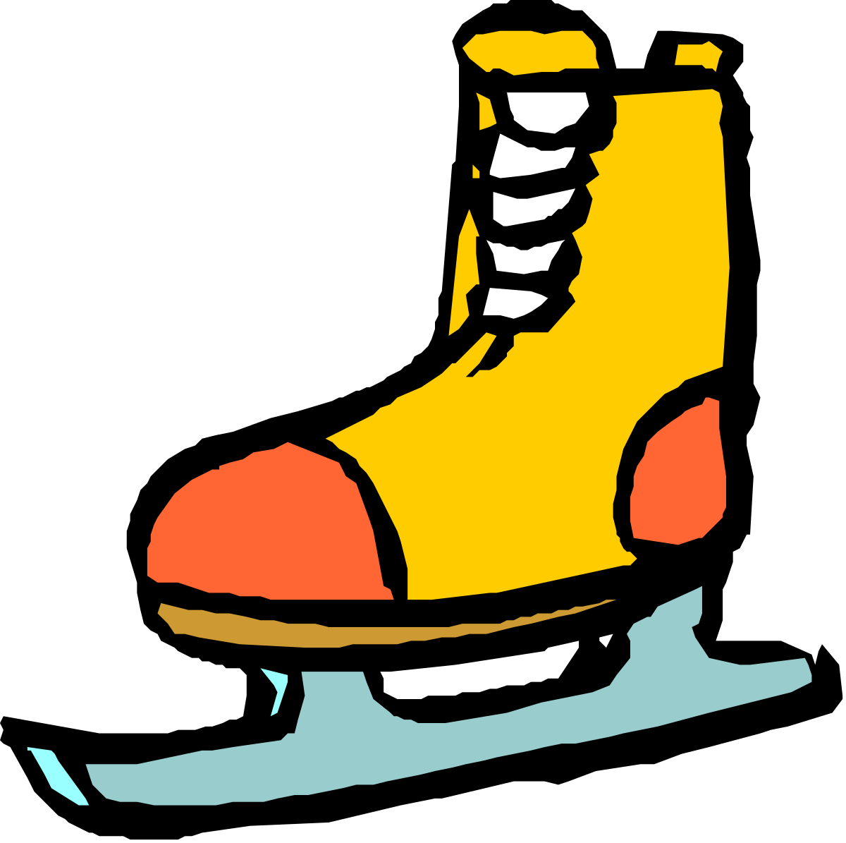 Yellow Snow Boots Clipart for Winter Adventures
