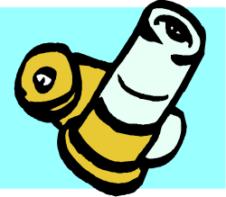 Bee Clipart with Blue Background - Vibrant and Playful Design