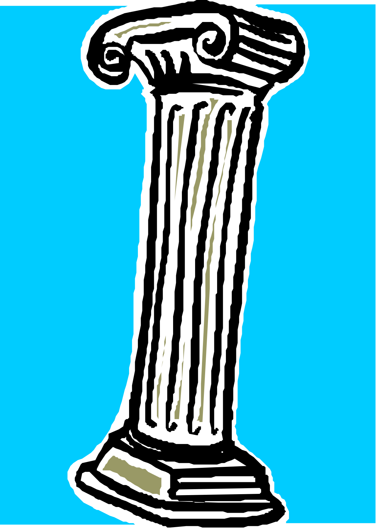Black and White Silhouette of a Man with Arms Crossed - Clipart Collection
