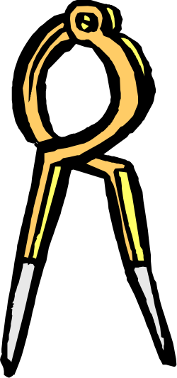 Yellow and White Man Holding Knife Clipart for Creative Projects