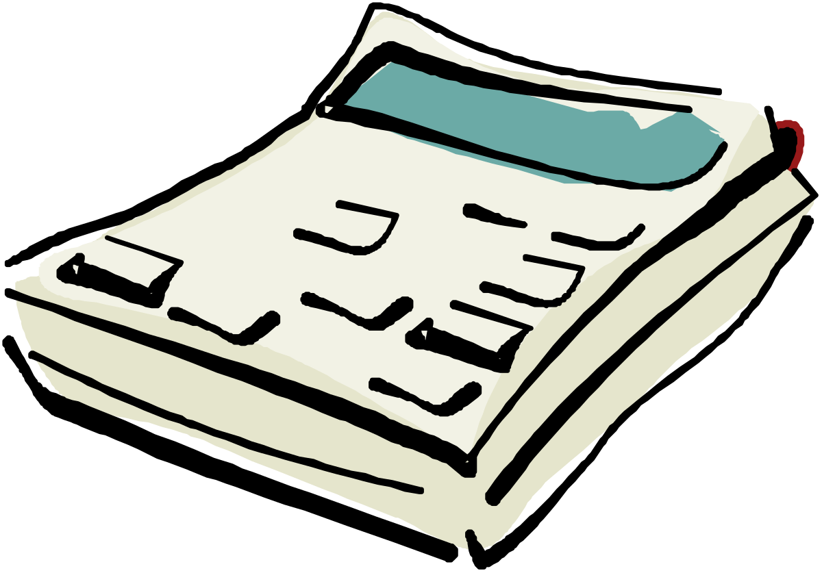 White Paper with Blue Overlay Clipart for Creative Projects