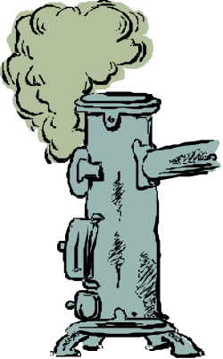 Smokestack Clipart Featuring Industrial Chimney