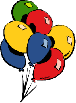 Colorful Flowers on Black Background - Vibrant Clipart Collection