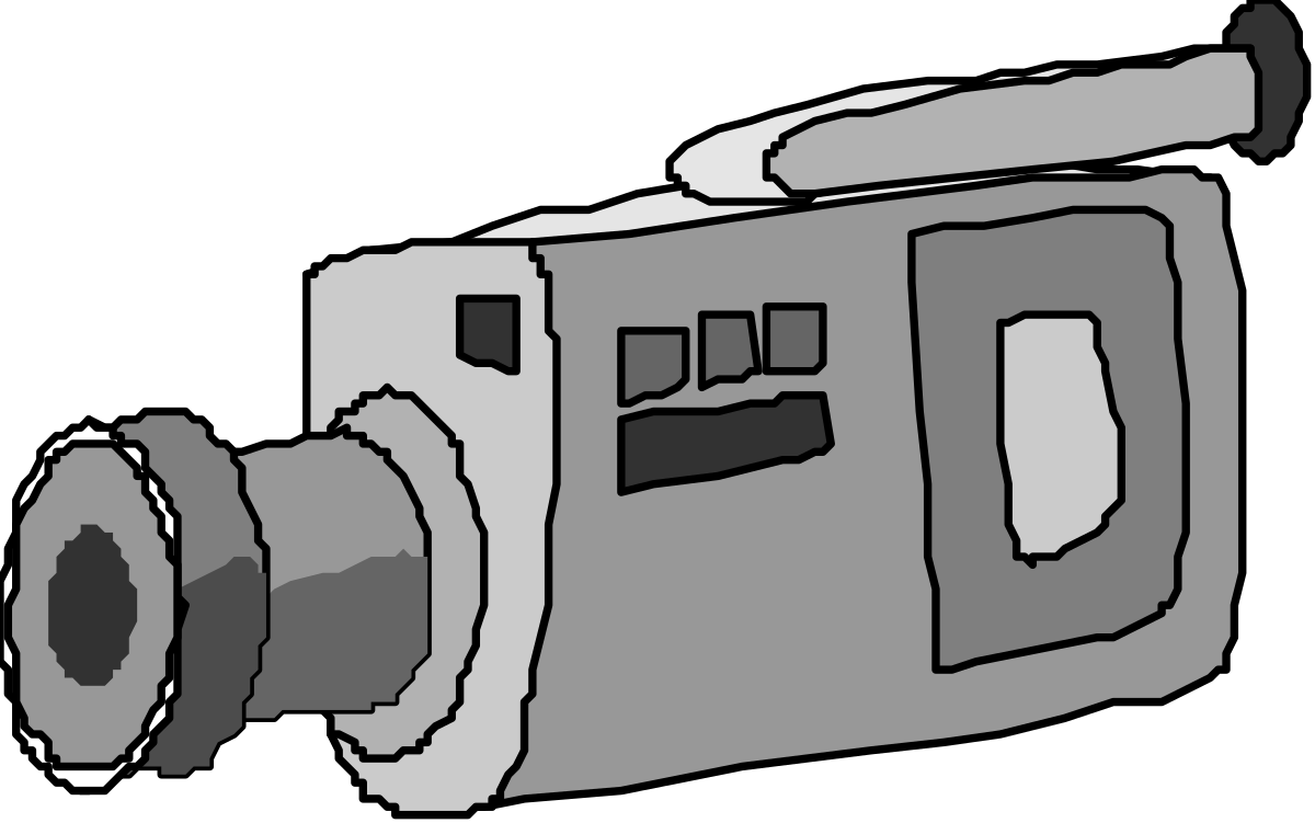 Camera Clipart Against Black Background - Perfect for Creative Projects