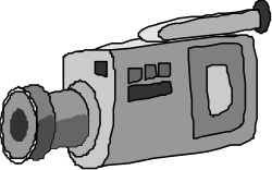 Camera Clipart Against Black Background - Perfect for Creative Projects