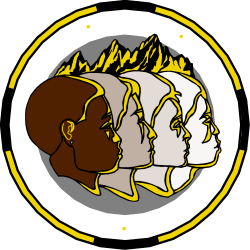 Circle of Friendship: Two Men Standing Together Clipart