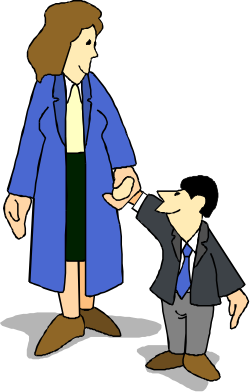 Business Meeting Handshake Clipart: Man in Suit and Tie