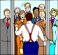 Group of People Standing in a Line - Engaging Clipart for Diverse Scenes