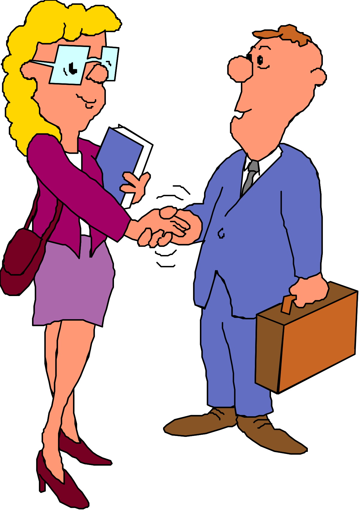a man and woman shaking hands clip art png transparent Handshake Clipart: Man and Woman Shaking Hands Illustration