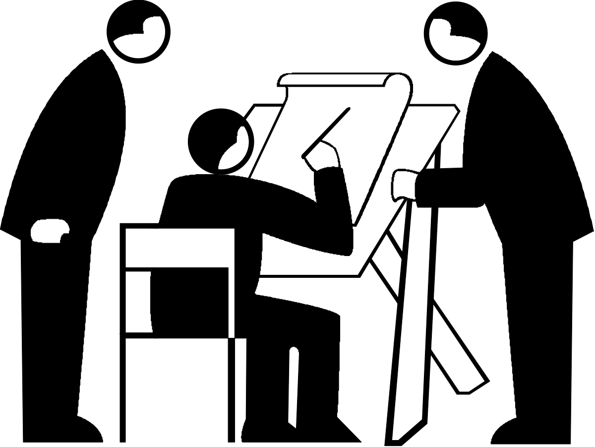 Black and White Silhouette of a Bearded Man for Creative Projects