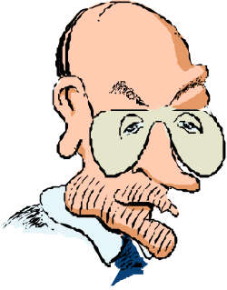 Man with Glasses and Beard Clipart: Detailed SVG Illustration