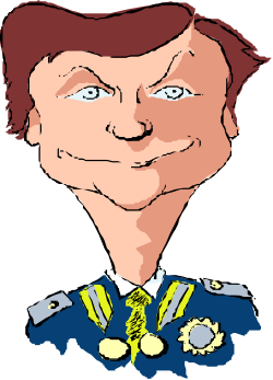 Cartoon Man in Suit Clipart - Professional Character Illustration