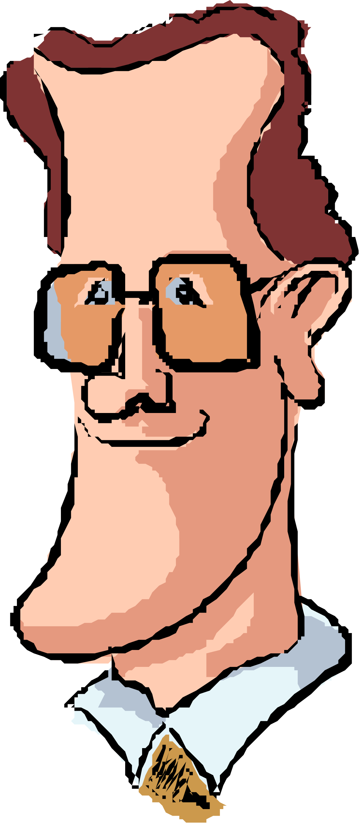 a man with glasses and a tie clip art png transparent Businessman with Glasses and Tie Clipart for Professional Use