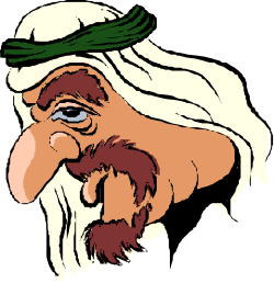 Bearded Old Man in Green Hat Clipart  Vintage Charm for Your Projects