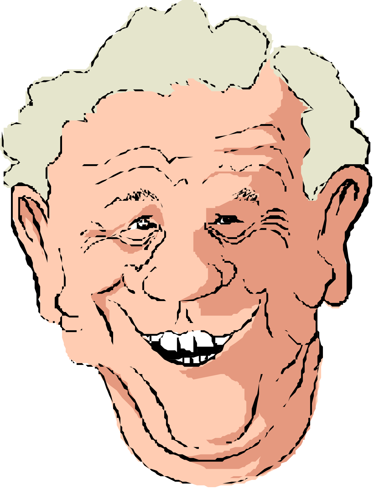 Old Man with a Smile Clipart - Charming Expressions for Your Projects