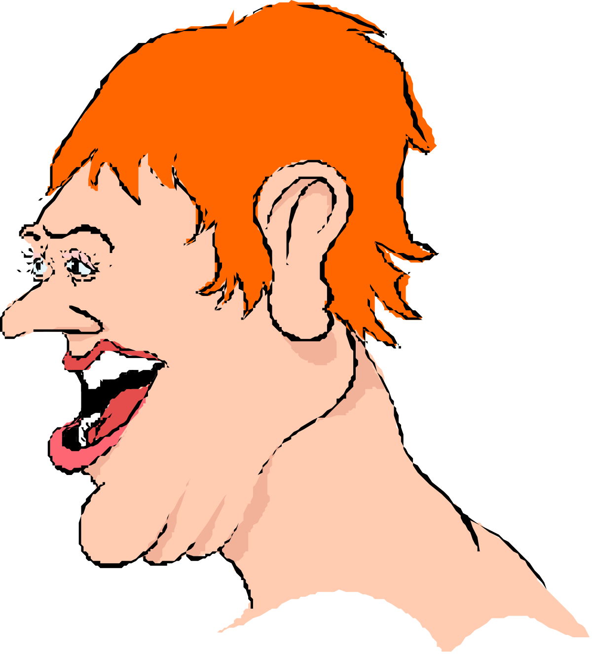Orange Hair and Red Beard Man Clipart for Creative Projects