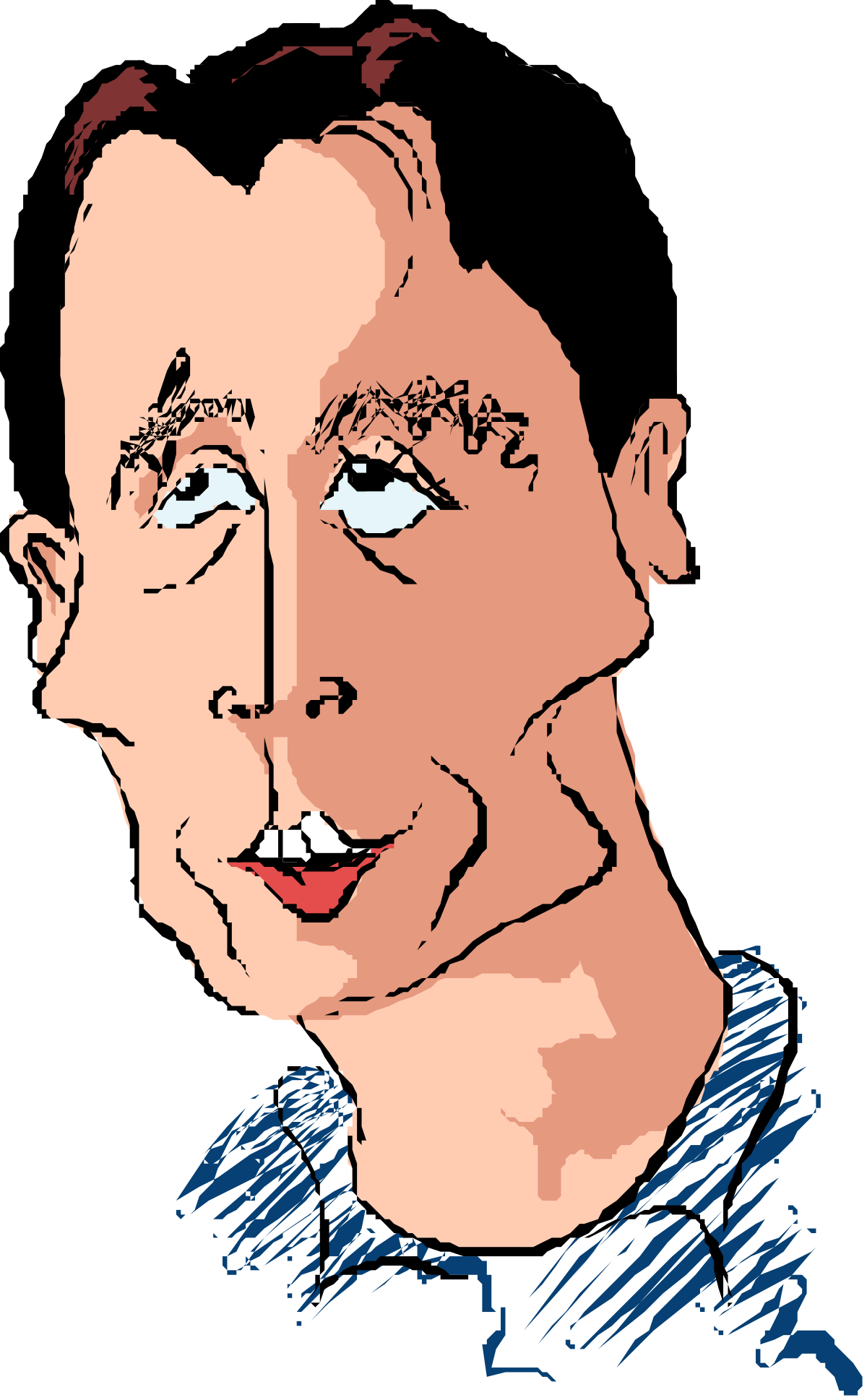 a man with a blue shirt and a red tie clip art png transparent Man in Blue Shirt and Red Tie Clipart for Professional Use