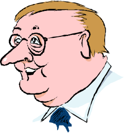 Man with Glasses and Tie Clipart - Professional Business Illustration