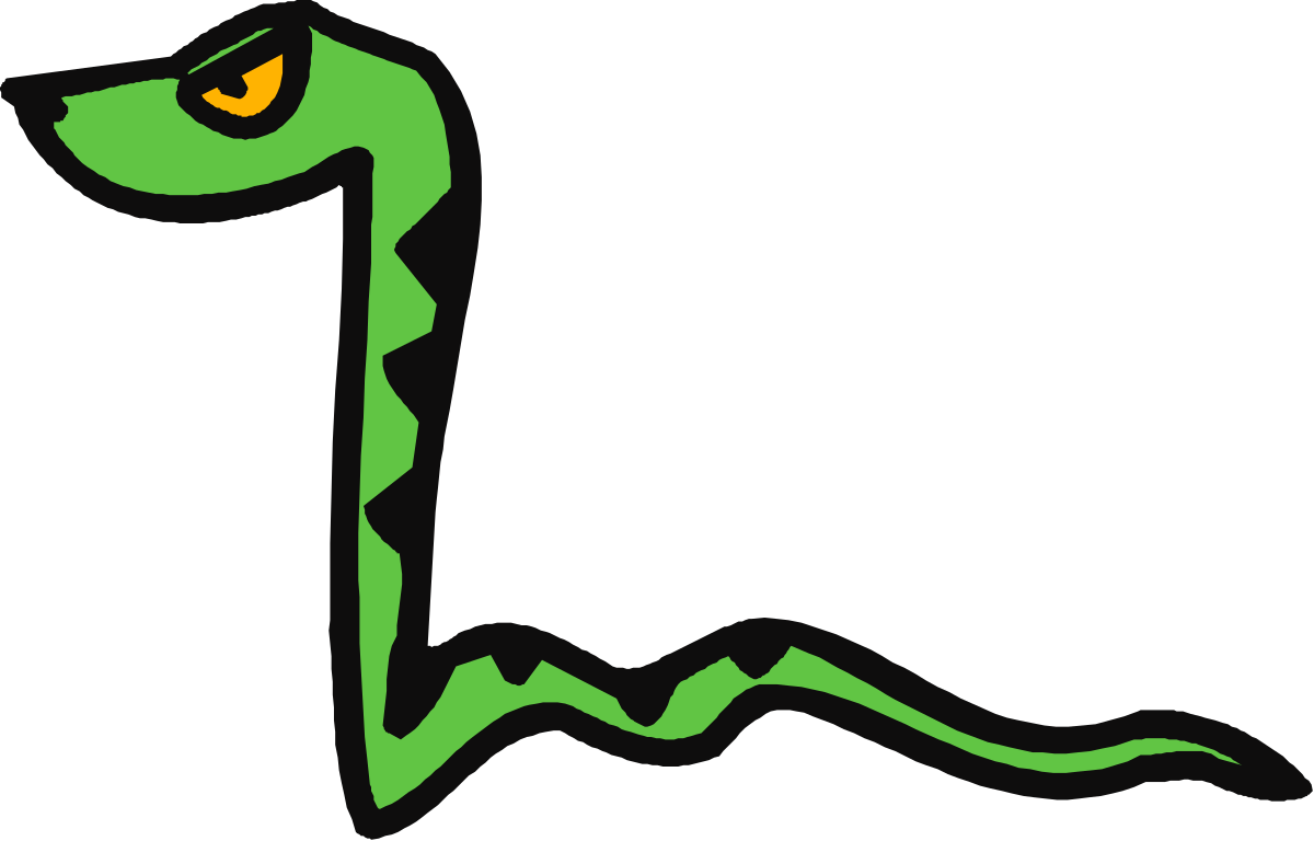 a green snake with a black background clip art png transparent Green Snake on Black Background - Striking Clipart for Your Projects