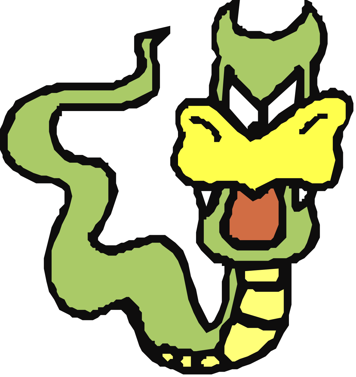 a green and yellow face with a big grin clip art png transparent Grinning Green and Yellow Face Clipart for Fun Designs