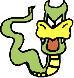 Grinning Green and Yellow Face Clipart for Fun Designs