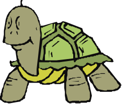 Turtle with Yellow Shell Clipart for Creative Projects