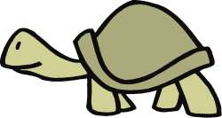 Turtle with Blanket on Its Back - Whimsical Clipart for Fun Designs