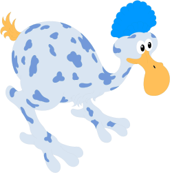 Cartoon Cow with Blue Hat and White Nose - Fun Clipart