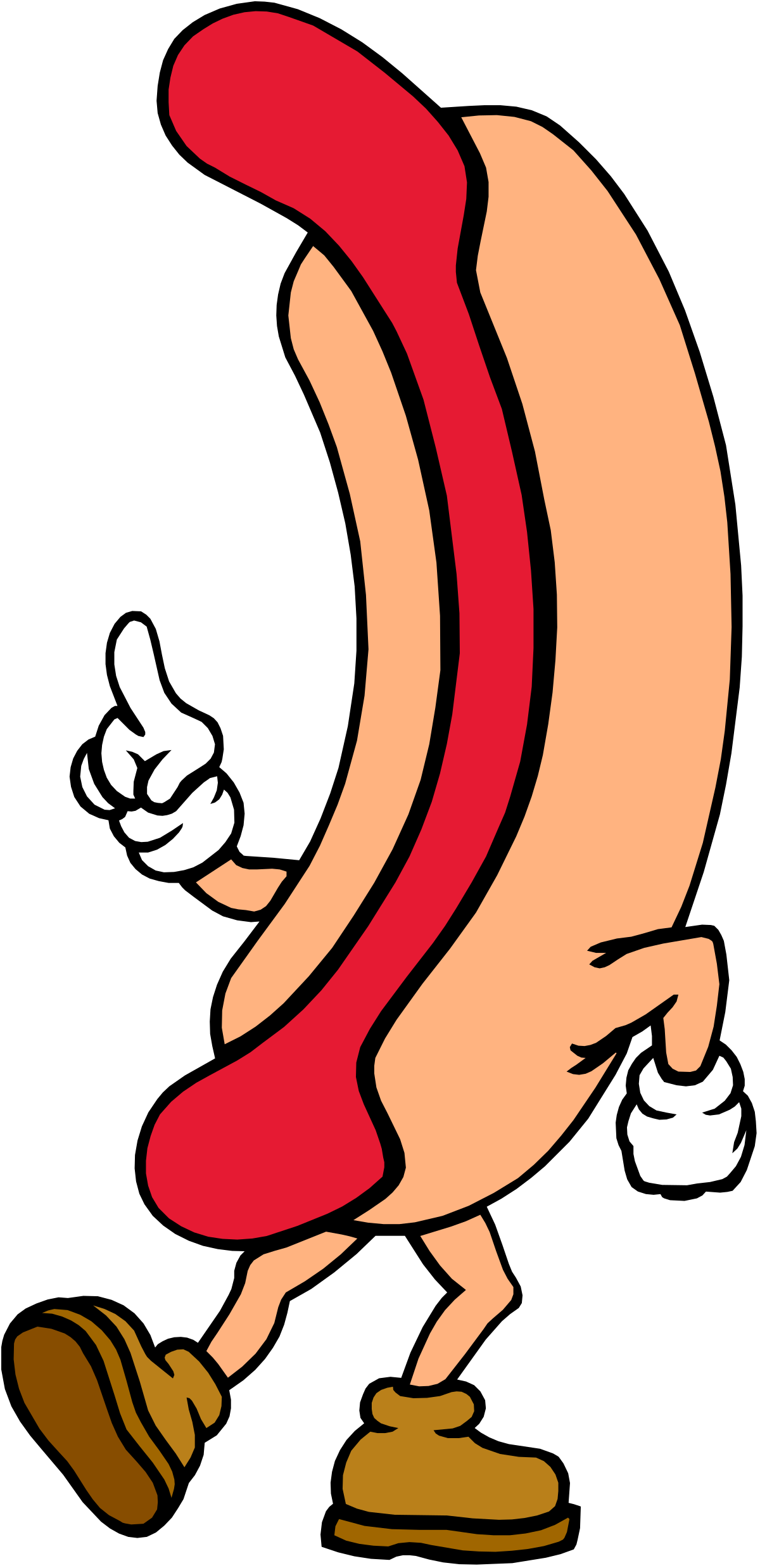 a cartoon character with a red shirt and brown shoes clip art png transparent Dancing Pancho: Vibrant Cartoon Character in Red Shirt and Brown Shoes