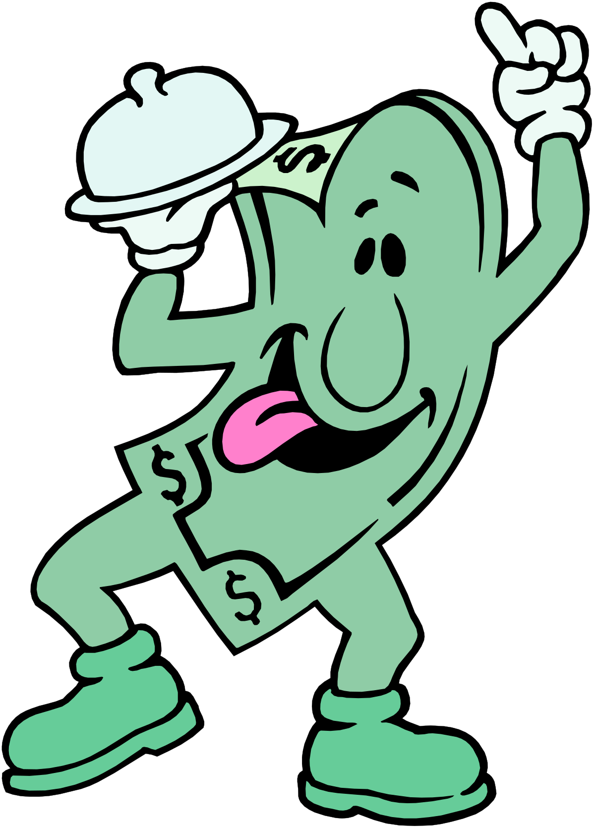 Cartoon Character with Hat - Fun and Whimsical Clipart Collection