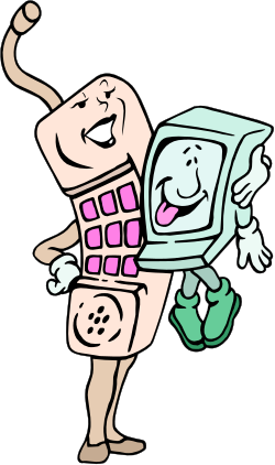 Cartoon Character Holding Television Clipart - Fun and Vibrant Designs
