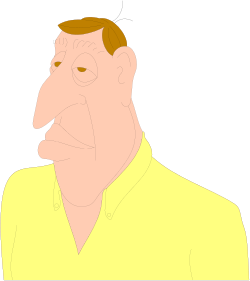 Yellow Shirt Man on Black Background Clipart: Bold and Striking Visuals