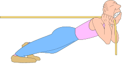 Plank Position Man Clipart: Dynamic Fitness Action