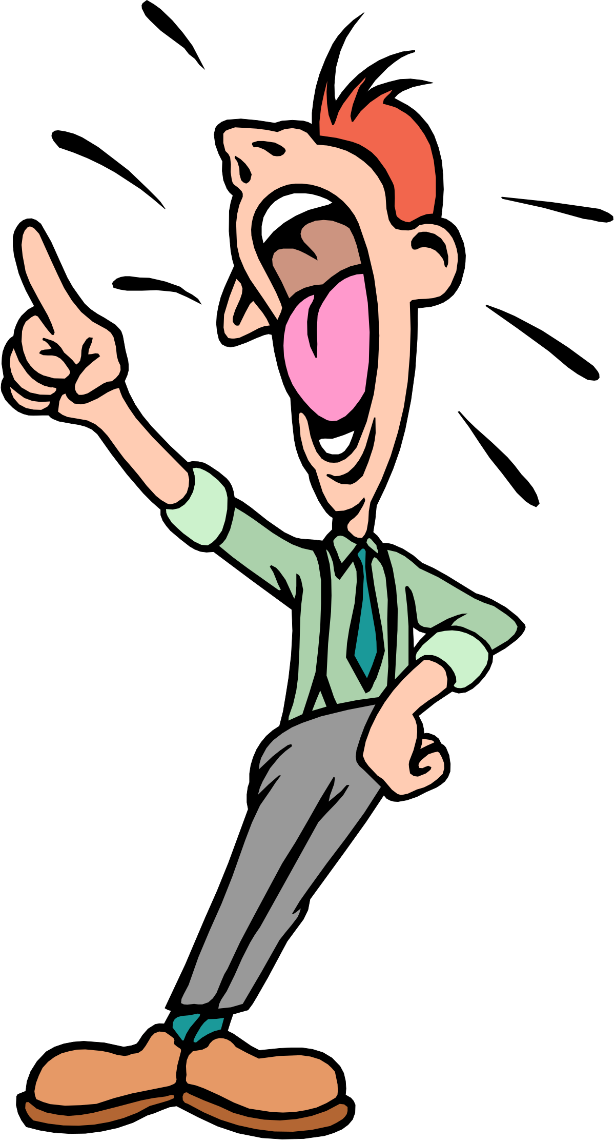 Surprised Man Clipart - Expressive Emotions for Creative Projects