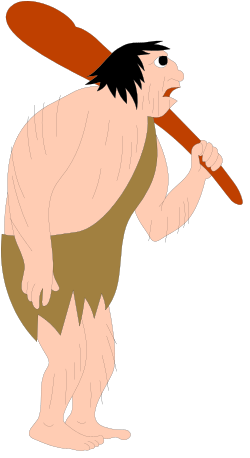 Cartoon Character Holding Baseball Bat Clipart for Sports Enthusiasts
